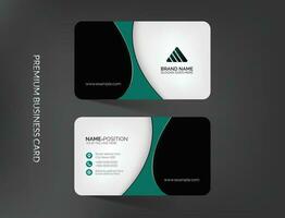 Professional business card template design vector