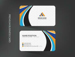 Abstract creative business card template design vector