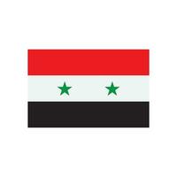 icono de la bandera de siria vector