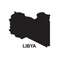 Libya map icon vector