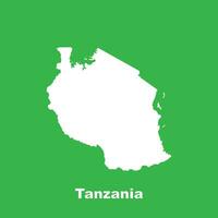 Tanzania mapa icono vector