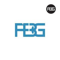 letra fbg monograma logo diseño vector