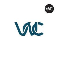 Letter VNC Monogram Logo Design vector