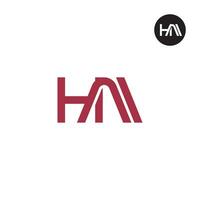 Letter HAI Monogram Logo Design vector