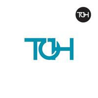 Letter TOH Monogram Logo Design vector