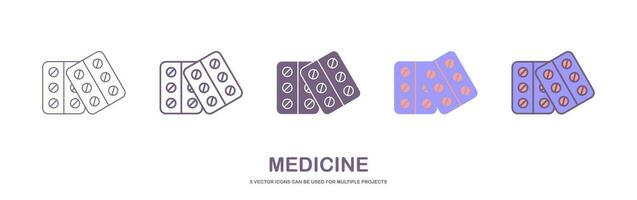 Medicine icon vector design with editable vector