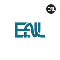Letter ENL Monogram Logo Design vector