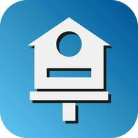 Bird House Vector Glyph Gradient Background Icon For Personal And Commercial Use.