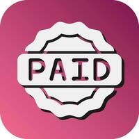 Paid Vector Glyph Gradient Background Icon For Personal And Commercial Use.