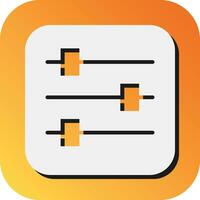 Adjust Vector Glyph Gradient Background Icon For Personal And Commercial Use.