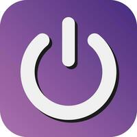Power Vector Glyph Gradient Background Icon For Personal And Commercial Use.