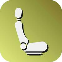 Car Seat Vector Glyph Gradient Background Icon For Personal And Commercial Use.