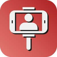 Vlog Vector Glyph Gradient Background Icon For Personal And Commercial Use.