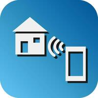 Home Automation Vector Glyph Gradient Background Icon For Personal And Commercial Use.