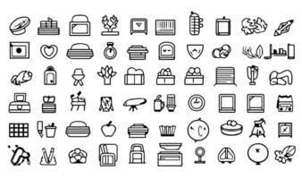 bundle of school supplies icons vector illustration designicon set line style.