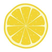 slice of lemon illustration vector