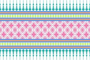 ethnic geometric pattern Oriental pattern for background, carpet, wallpaper, clothing, wrapping, fabric, Vector seamless pattern.