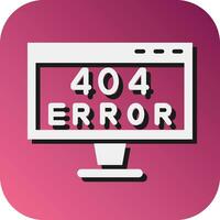 404 error vector glifo degradado antecedentes icono para personal y comercial usar.