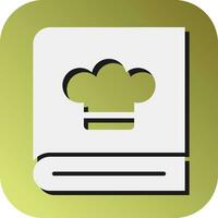 Recipe Book  Vector Glyph Gradient Background Icon For Personal And Commercial Use.