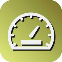 Speedometer Vector Glyph Gradient Background Icon For Personal And Commercial Use.