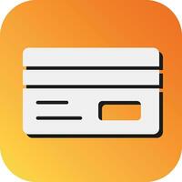 Credit Card  Vector Glyph Gradient Background Icon For Personal And Commercial Use.