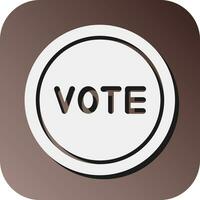 Vote Vector Glyph Gradient Background Icon For Personal And Commercial Use.