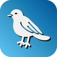 Bird Vector Glyph Gradient Background Icon For Personal And Commercial Use.