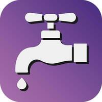 Faucet Vector Glyph Gradient Background Icon For Personal And Commercial Use.