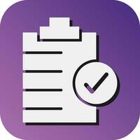 QC Passed  Vector Glyph Gradient Background Icon For Personal And Commercial Use.