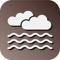 Foggy  Vector Glyph Gradient Background Icon For Personal And Commercial Use.