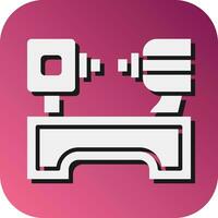 Lathe  Vector Glyph Gradient Background Icon For Personal And Commercial Use.