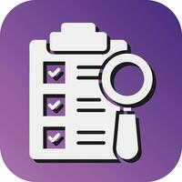 Audit  Vector Glyph Gradient Background Icon For Personal And Commercial Use.