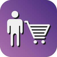 Consumer  Vector Glyph Gradient Background Icon For Personal And Commercial Use.