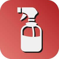 Spray Bottle  Vector Glyph Gradient Background Icon For Personal And Commercial Use.