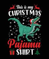esta es mi Navidad pijama camisa camiseta vector diseño