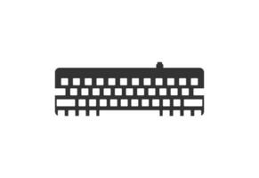 resumen computadora teclado logo diseño, vector silueta teclado icono, vector ilustración