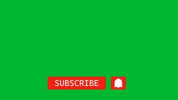 Editorial Footage Animation of a Subscribe and Notification Button for Youtube video