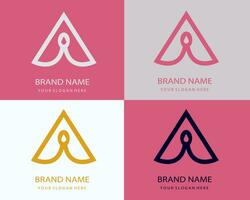 A letter logo vector. A alphabet initial logo vector