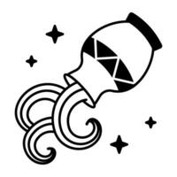 Astrology Magic Line Icon vector