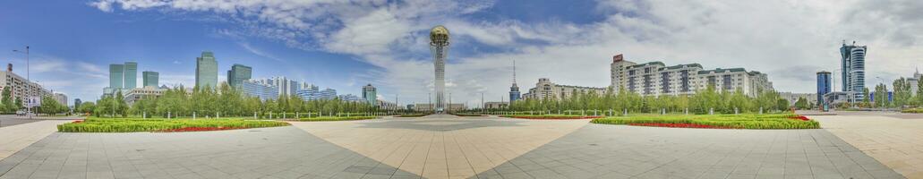 imagen de el kazakh capital astana en verano desde 2015 foto