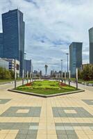 imagen de el kazakh capital astana en verano desde 2015 foto