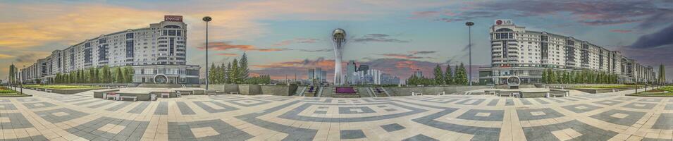 imagen de el kazakh capital astana en verano desde 2015 foto