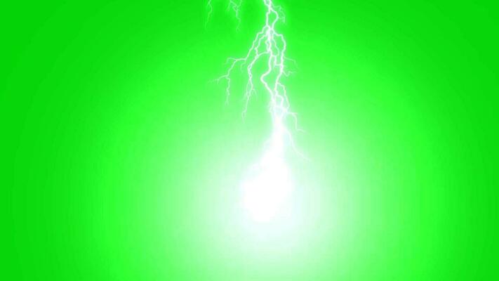 Green Screen Lightning Effect Stock Video Footage for Free Download