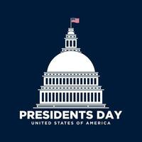 Presidents Day Background Design. vector