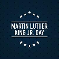 Martin Luther King Jr. Day Typography Design vector