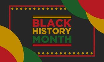 Black History Month Background Design. vector