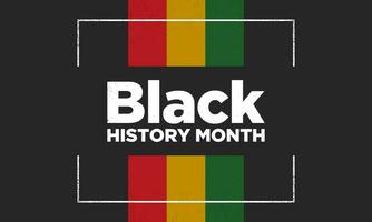 Black History Month Background Design. vector