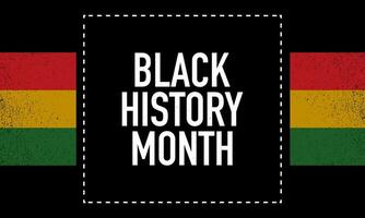 Black History Month Background Design. vector