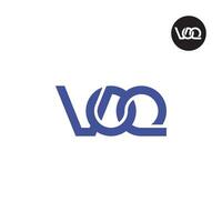 Letter VOQ Monogram Logo Design vector