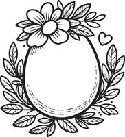 Easter Extravaganza Bunny, printable easter egg template Blooms and Coloring Blis, coloring easter egg template, easy easter egg coloring pages hand drawn easter egg and flower coloring page for kids vector